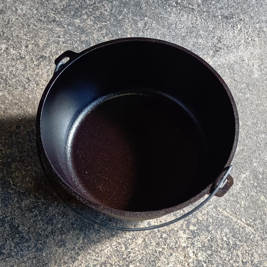 中古 Lodge ダッチオーブン 12インチディープ　ルイス&クラーク