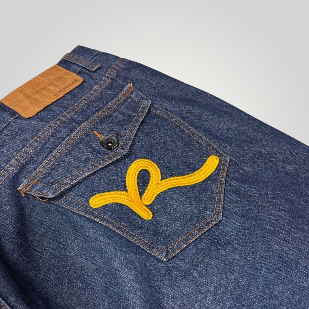 260 ROCAWEAR 52インチ 00's バギー デニムパンツ 刺繍 260 ROCAWEAR