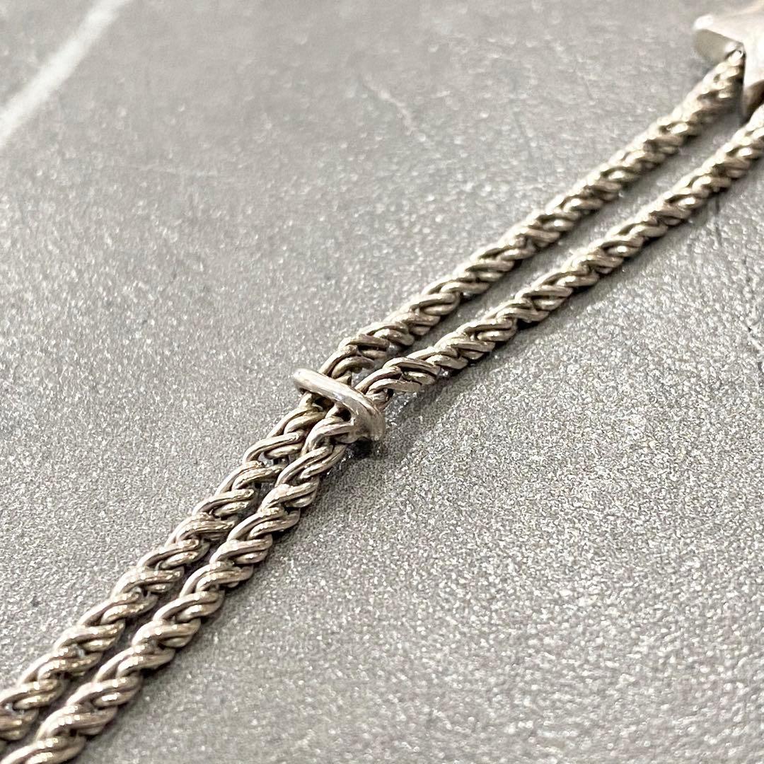 ヴィンテージ ティファニー シルバーブレスレット 星型チャー