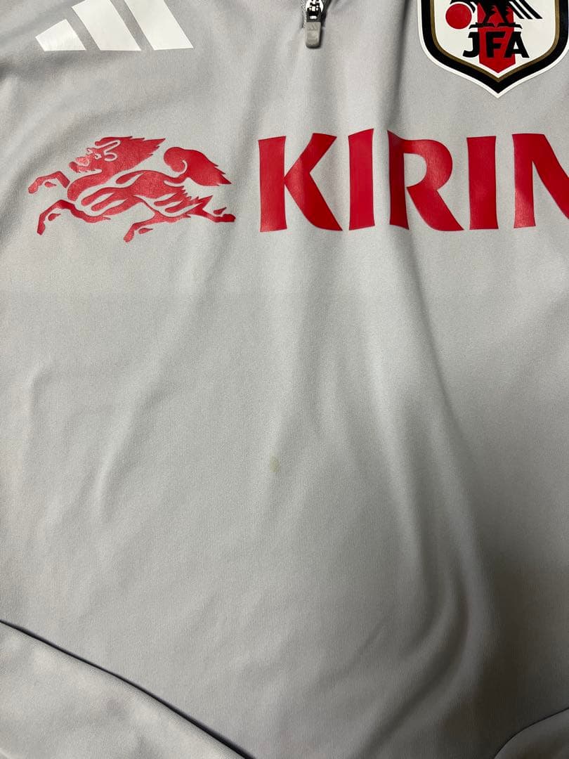 JFAアディダスサッカー日本代表tiro練習着トレーニング24キリンジャージ　L