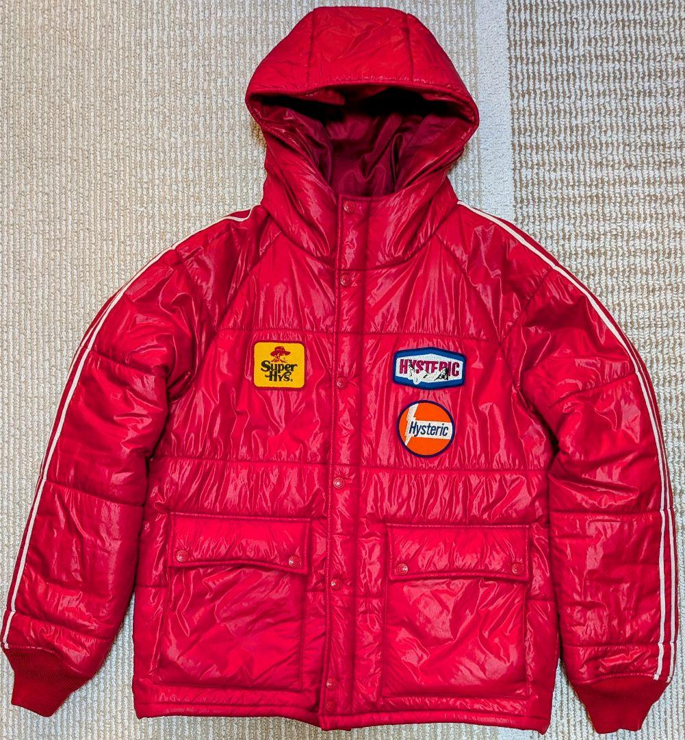 ヒステリックグラマー レーシング フーデッドブルゾン プリマロフト 赤