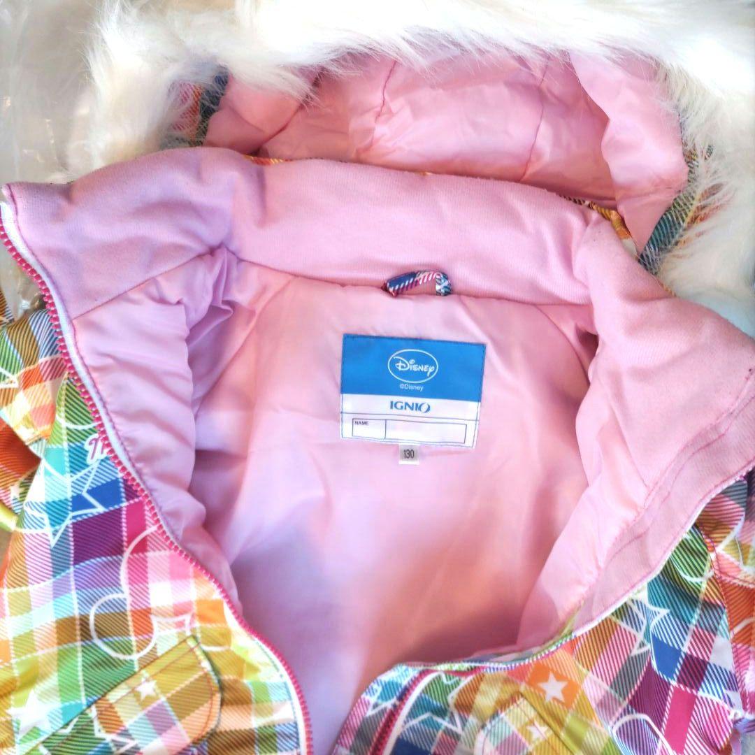 Disney【IGNIO】130上下スキーウェア ゴーグル グローブ 4点セット