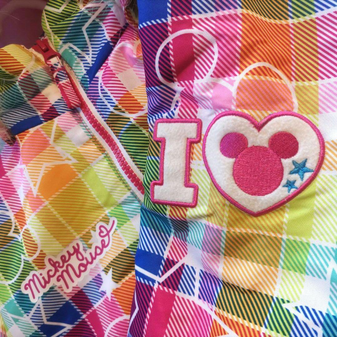 Disney【IGNIO】130上下スキーウェア ゴーグル グローブ 4点セット