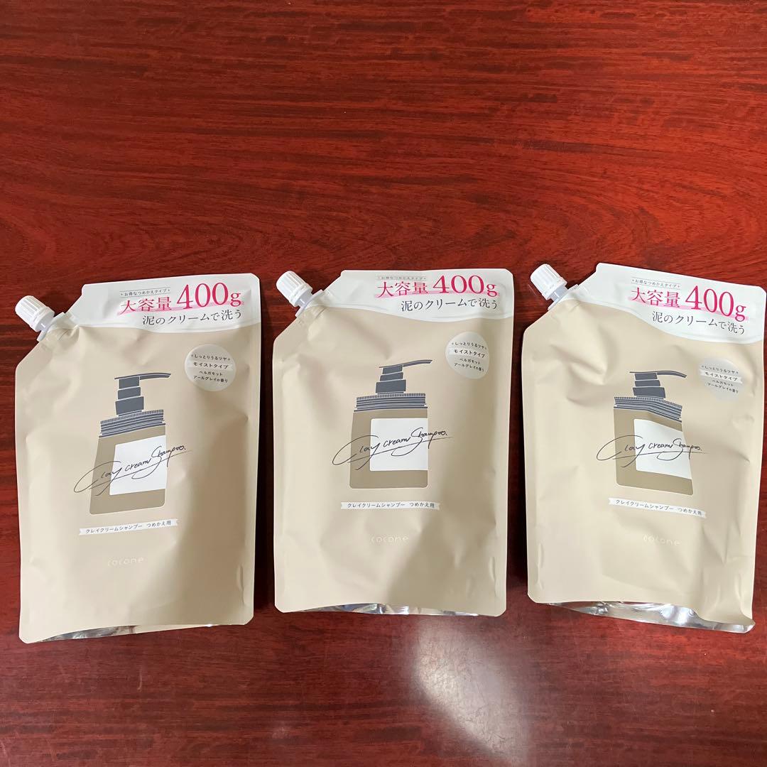 cocone クレイクリームシャンプーモイスト詰め替え3個セット