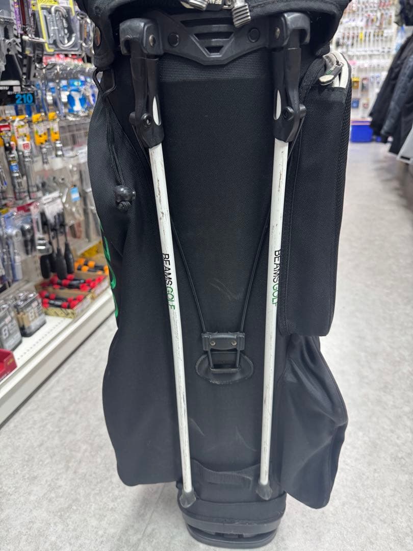 BEAMS GOLF スタンドバッグ ブラック/グリーン