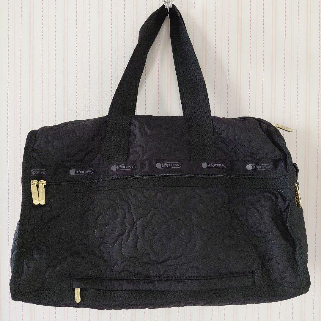 レスポートサック パフィーブロッサムズ ボストンバック 黒 - メルカリ