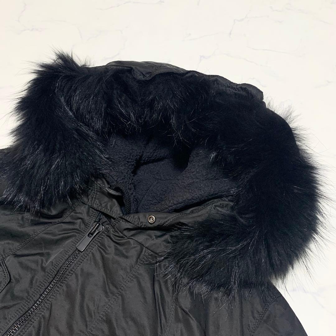 ブラックバレットバイニールバレット モッズコート ジャケット フリースインナー