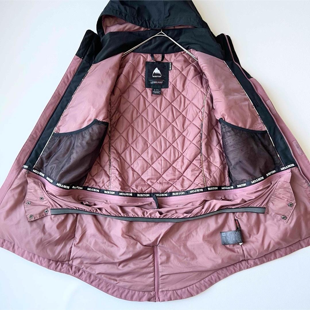 4915【美品】バートン　ジャケット ゴアテックス　ピンク　中綿入り　紺