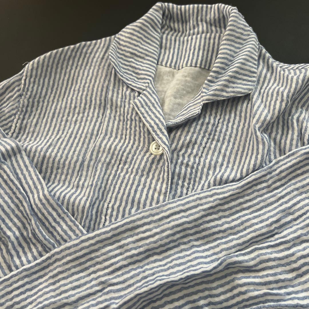 【UCHINO】マシュマロガーゼストライプ パジャマ 究極のガーゼ S