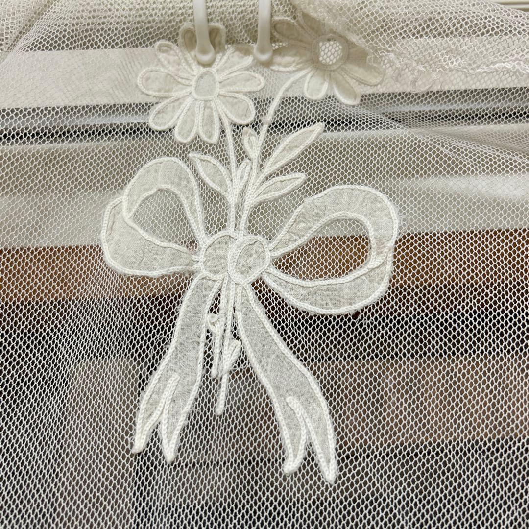 フランスアンティークレース　コーネリー刺繍