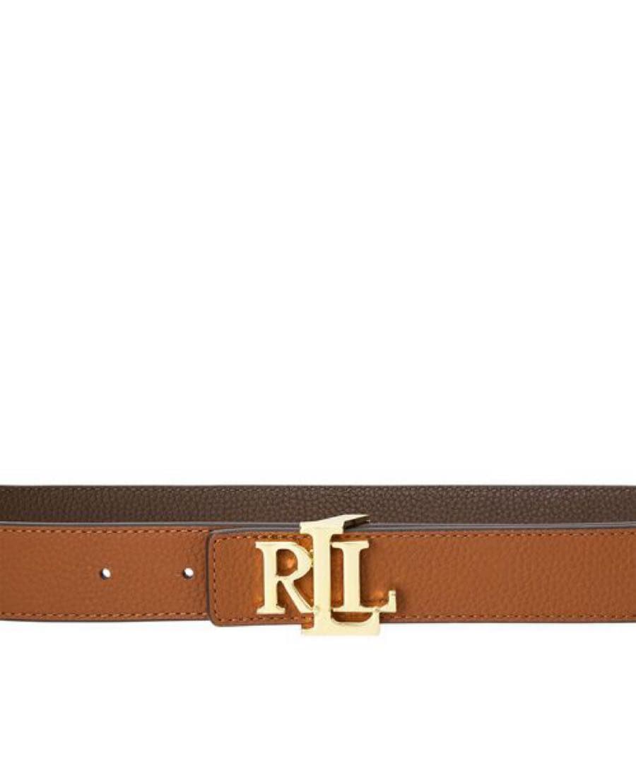 Lauren Ralph Lauren ロゴ リバーシブル ペブルドレザーベルト