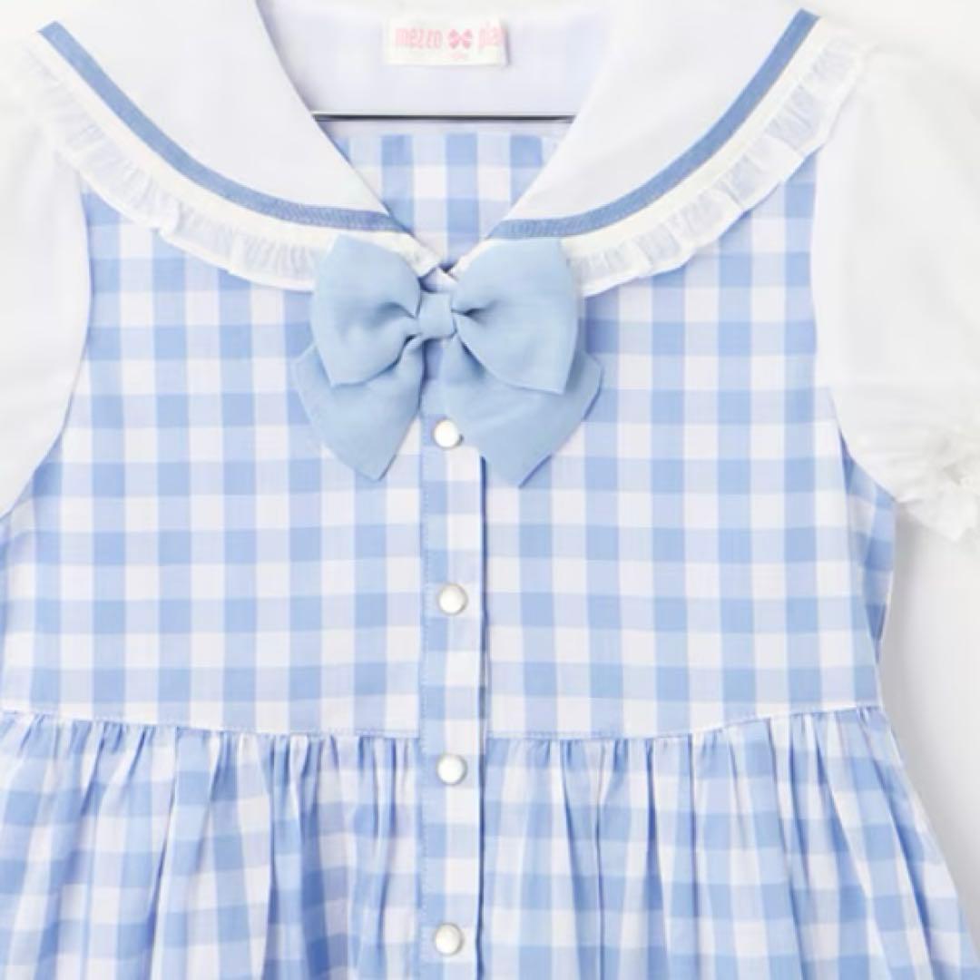 メゾピアノ 【マイメロディ・シナモロール】セーラーワンピース　120