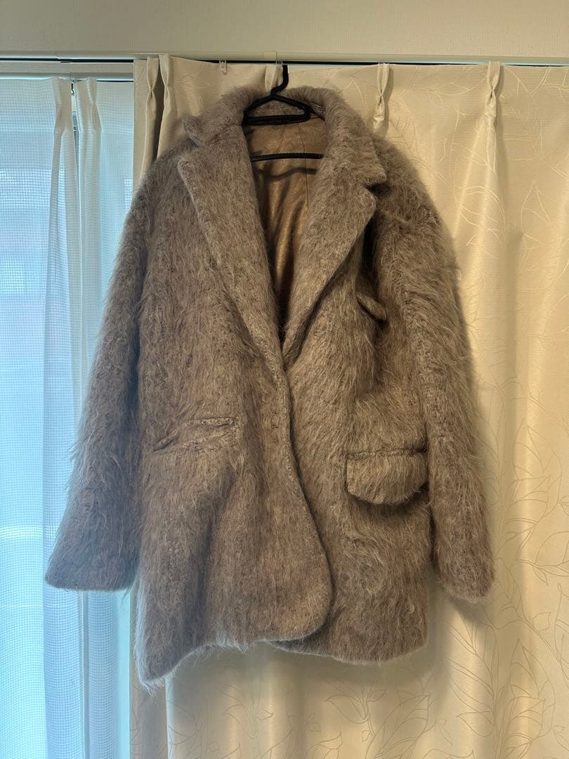 THE TOE シャギージャケット キャメル M