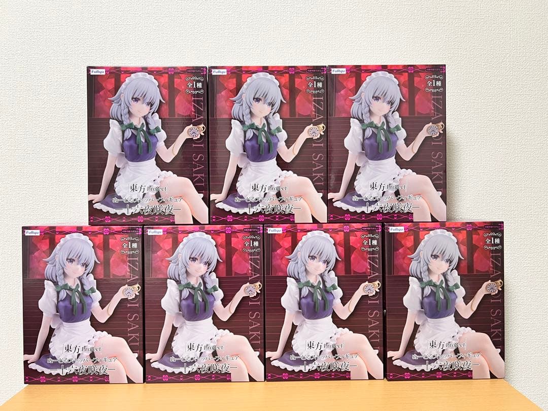 東方Project ぬーどるストッパーフィギュア　十六夜咲夜×7個
