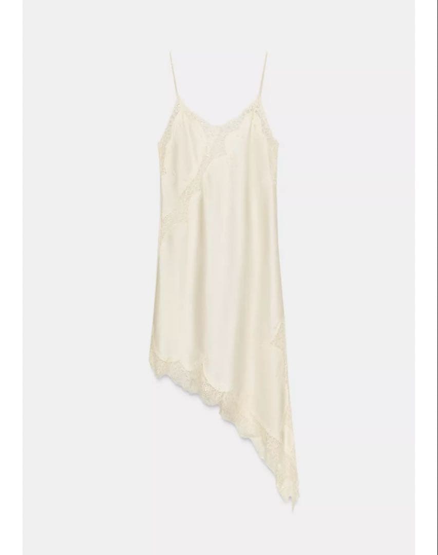 ZARAアシンメトリーレースワンピース