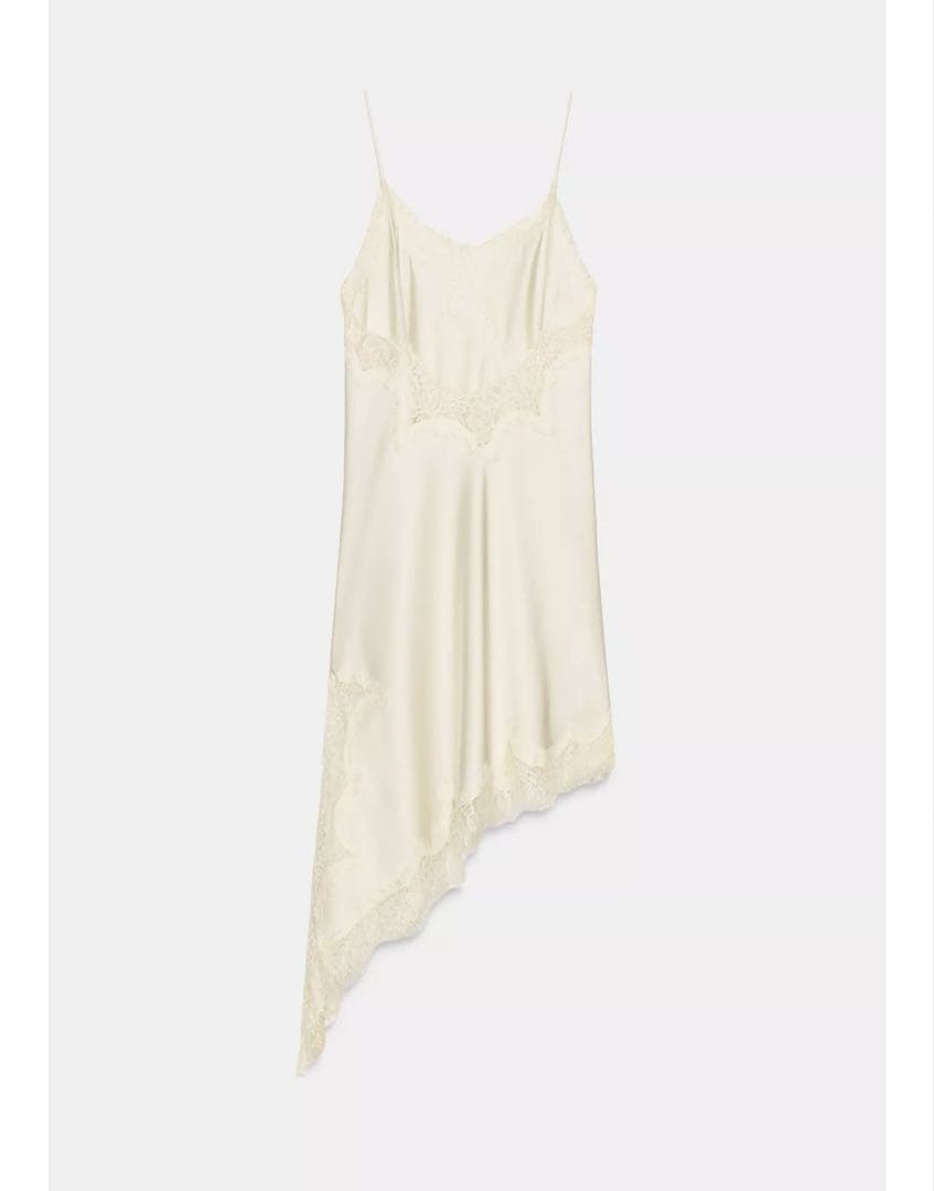 ZARAアシンメトリーレースワンピース
