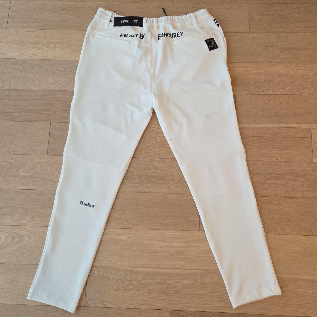 【新品未使用】【ゴルフパンツ】【メンズ】BUNCUREY ホワイト サイズ6