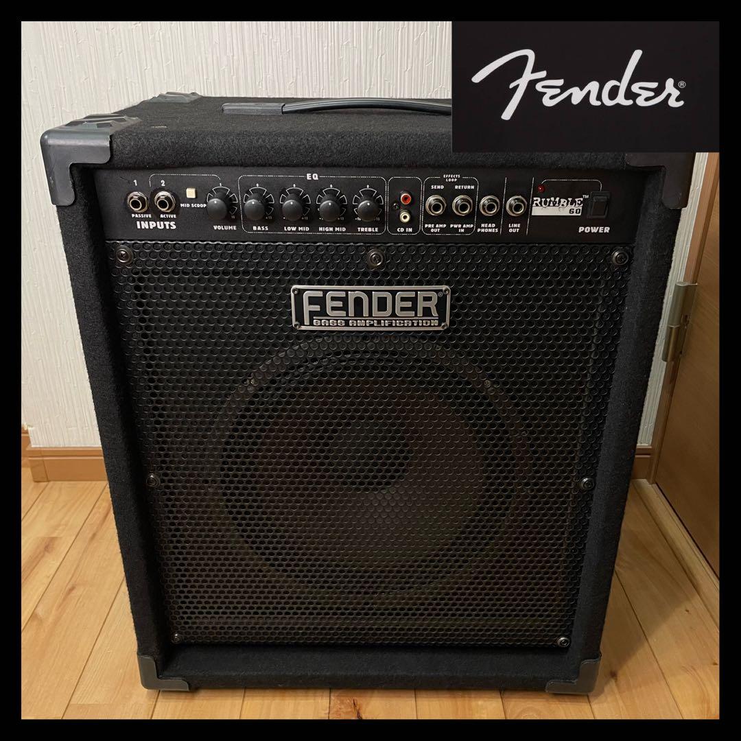 Fender Rumble 60フェンダー ベースアンプ 60W 赤LEDライト - メルカリ