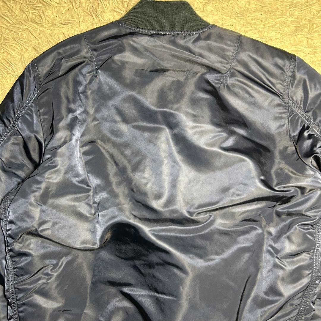 90s alpha industries ma-1 フライトジャケット　ネイビー