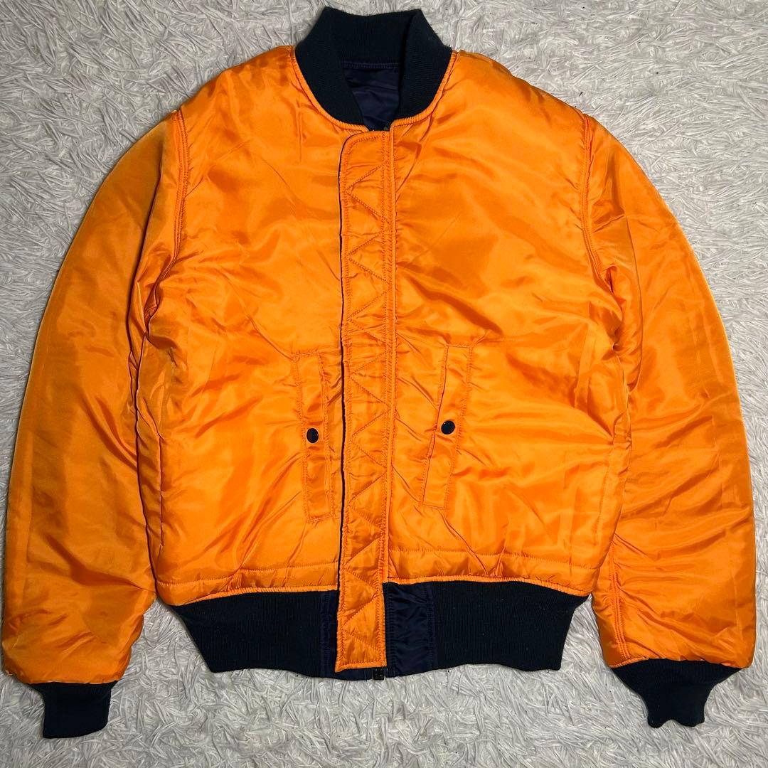 90s alpha industries ma-1 フライトジャケット　ネイビー