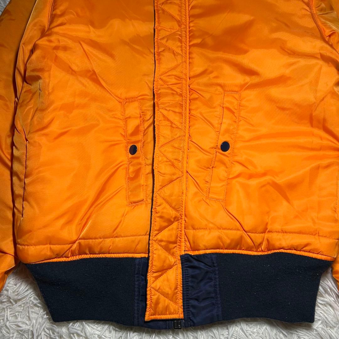 90s alpha industries ma-1 フライトジャケット　ネイビー