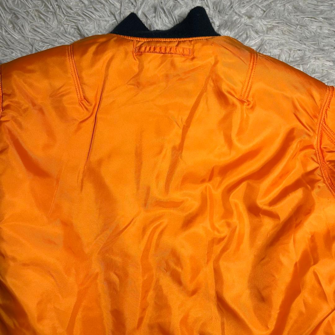 90s alpha industries ma-1 フライトジャケット　ネイビー