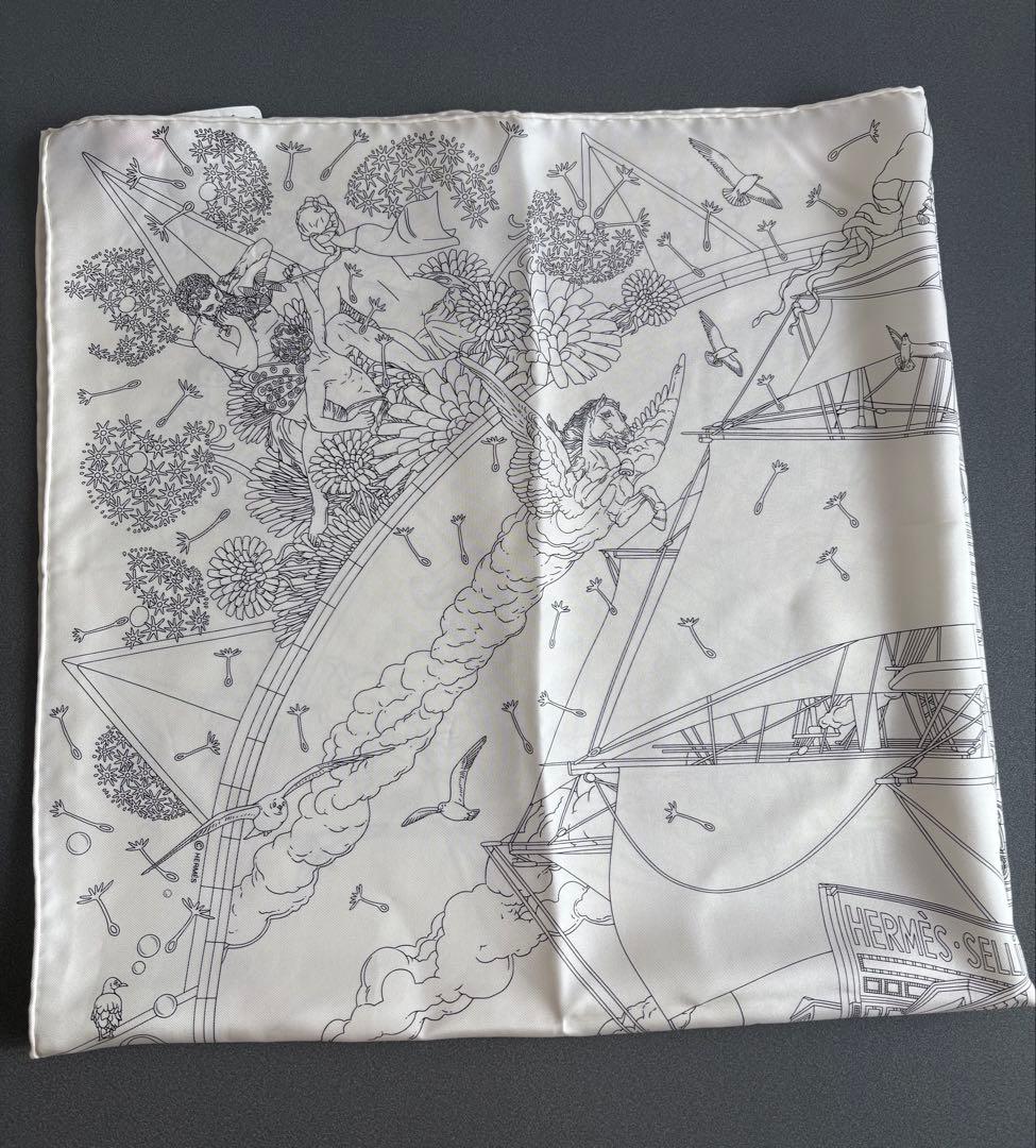 未使用 エルメス HERMES フラッグシップ カレ90