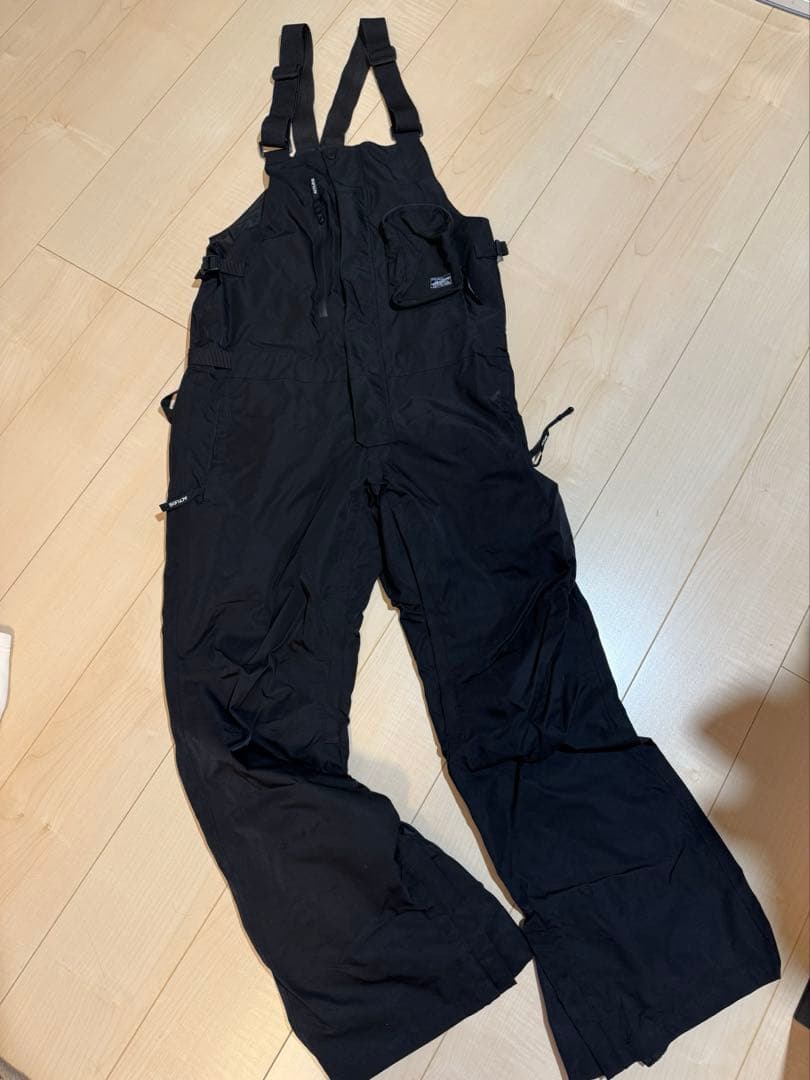 スノーボードウェア スキーウェア パンツ ビブパンツ オーバーオール 男女兼用S