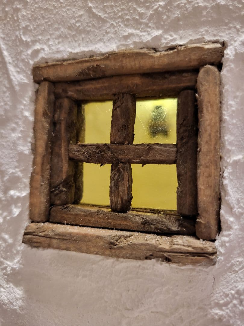 ミニチュアハウス ドールハウス　アンティーク風　　間接照明