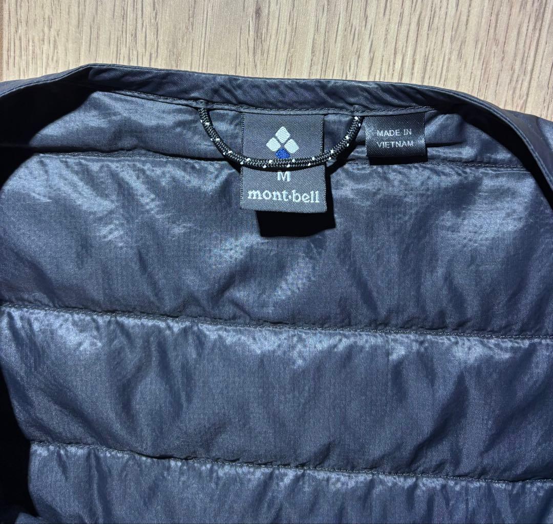 モンベル　収納袋付き ブラック スペリオ　ラウンドネックジャケット