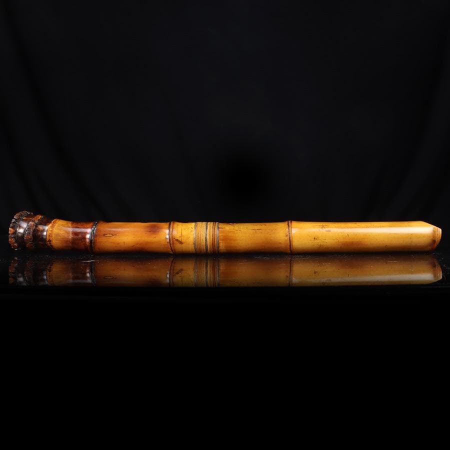 Y3273-3 琴古流 尺八 隆風銘 銀三線 全長48㎝ 竹製 EE - メルカリ