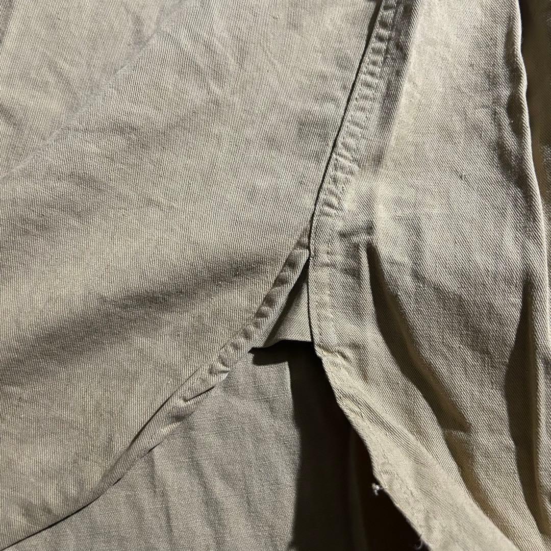 い*も様 50s vintage USA製 ツイルシャツ マチ付き コットン L