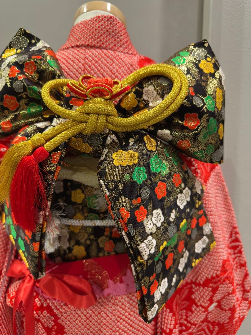 高級　豪華総絞り　鹿子絞り　七五三　着物　フルセット