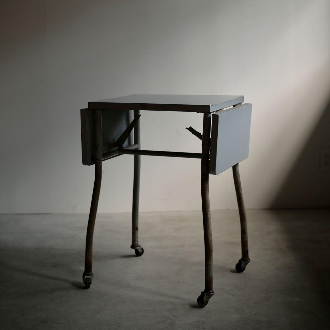 日本フクラ サイドテーブル カバザクラ無垢材 FUKLA バーチ アイアン