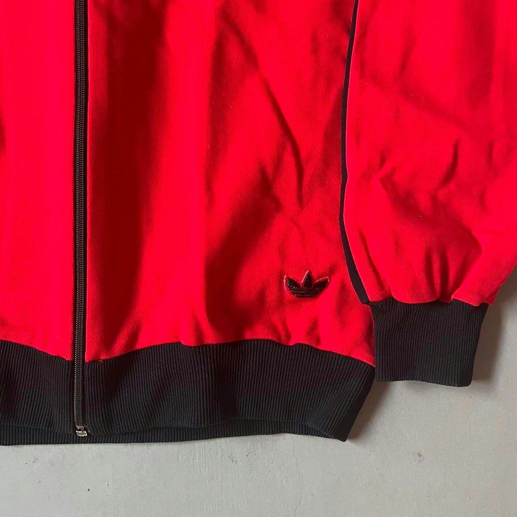 adidas 70s トラックジャケット デサント製 小松菜奈着用モデル 赤 黒