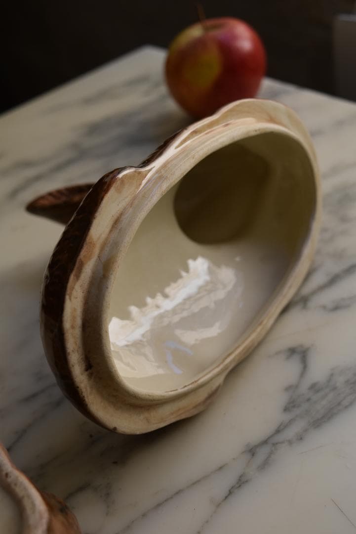 超美品ミッシェル・コーガン　顔の可愛い　うさぎのパテポット　テリーヌアンティーク