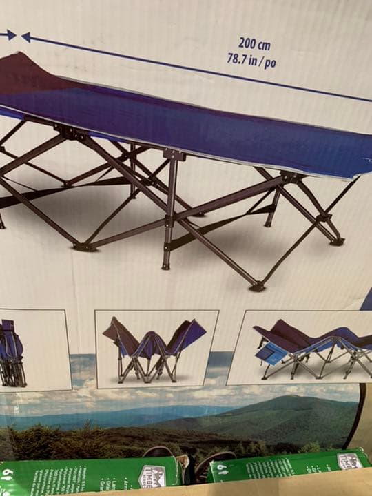 大型折りたたみ式キャンプ用コット持ち運びベット