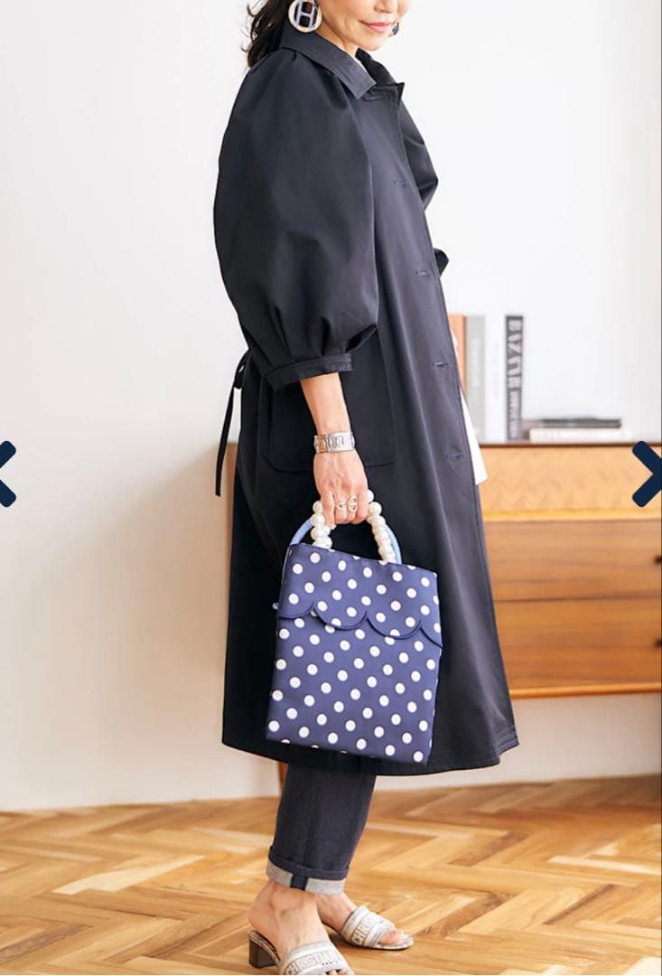 マーロンエノンフィ美品ボリュームパフトレンチコートyori heveオーガ