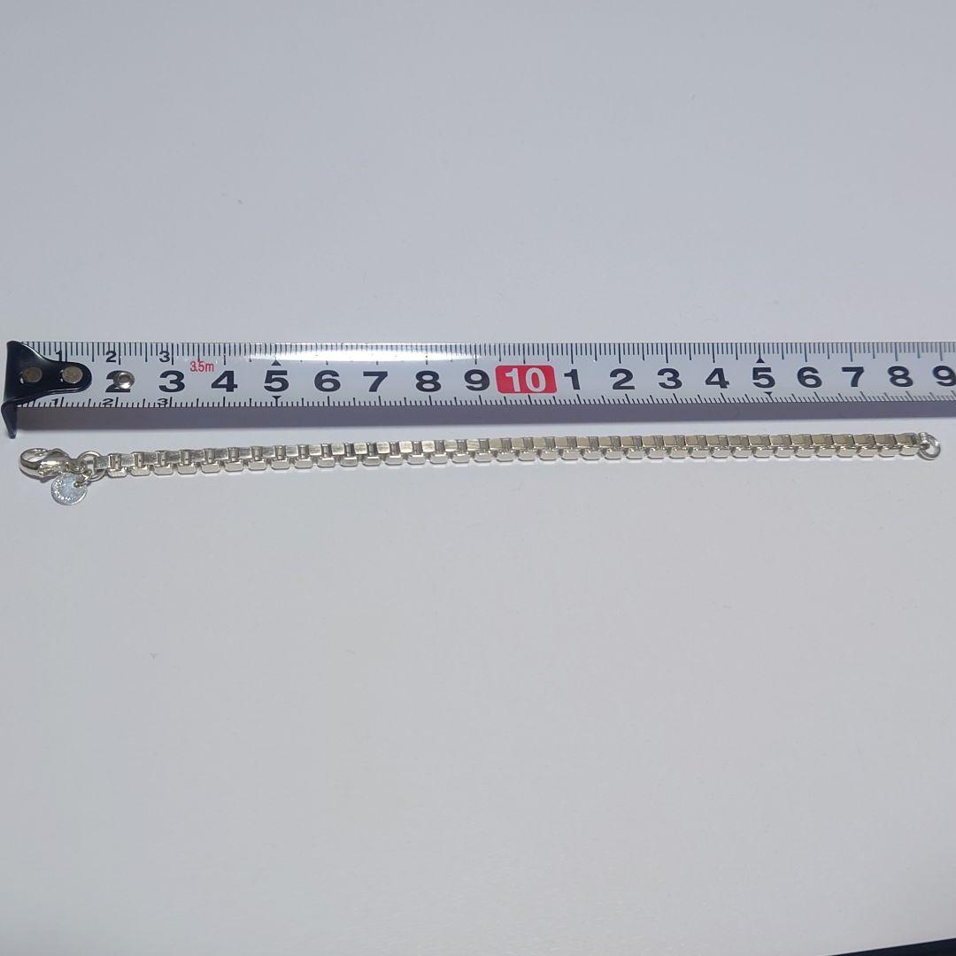 極美品 ティファニー ブレスレット ベネチアン 17号 シルバー 袋付き