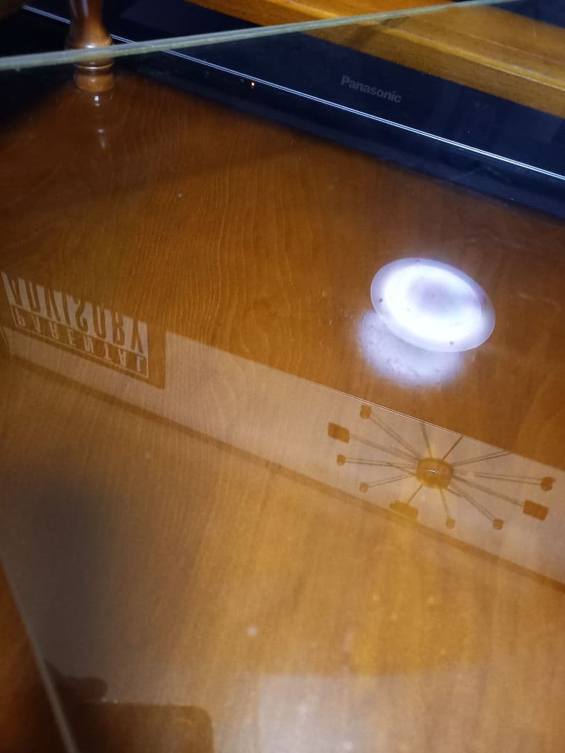 ぴぴ 様売約済 コロニアル ディスプレイ ガラス ウッド サイドテーブル