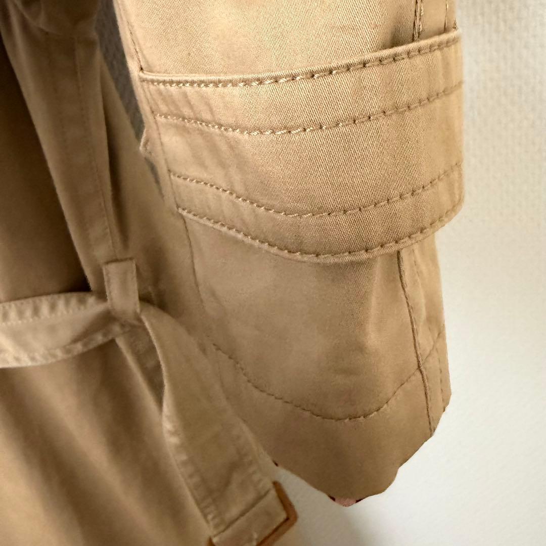 ク*ー様 セリーヌ コート　ホースボタン　グレージュ　チェック柄　ベルト付き