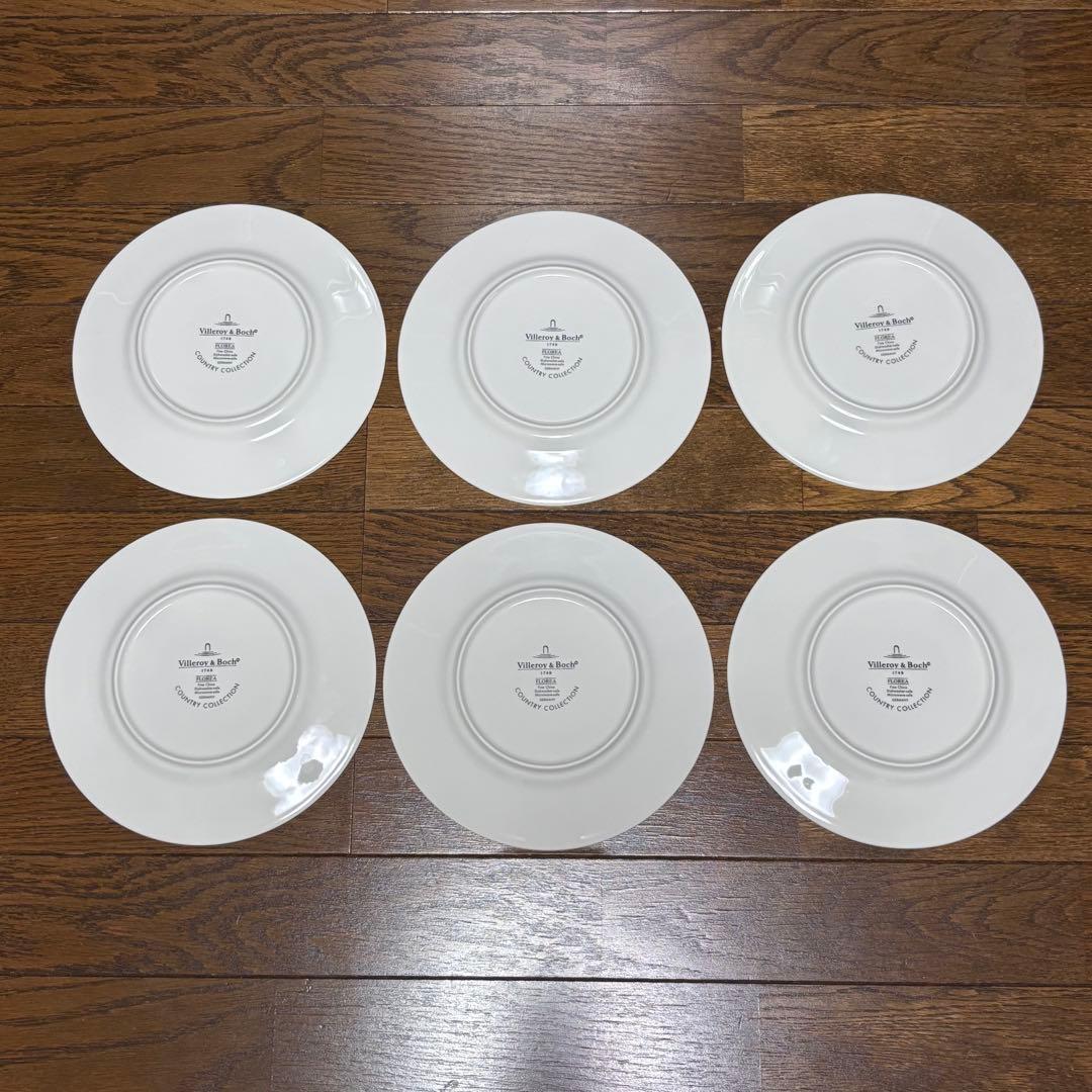 ビレロイ&ボッホ フローラ プレート 丸皿 合計6点 - メルカリ