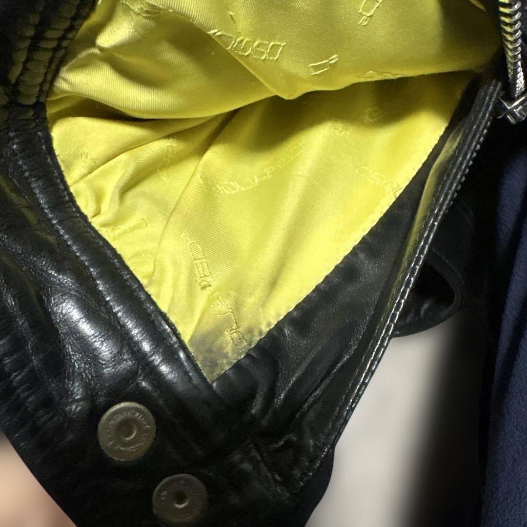 chocoleeel様専用ディースクエアード黒のレザーシングルライダースJK