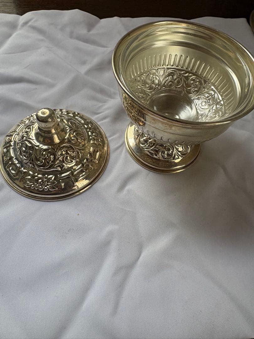 銀製コンディメントセット スプーン付き