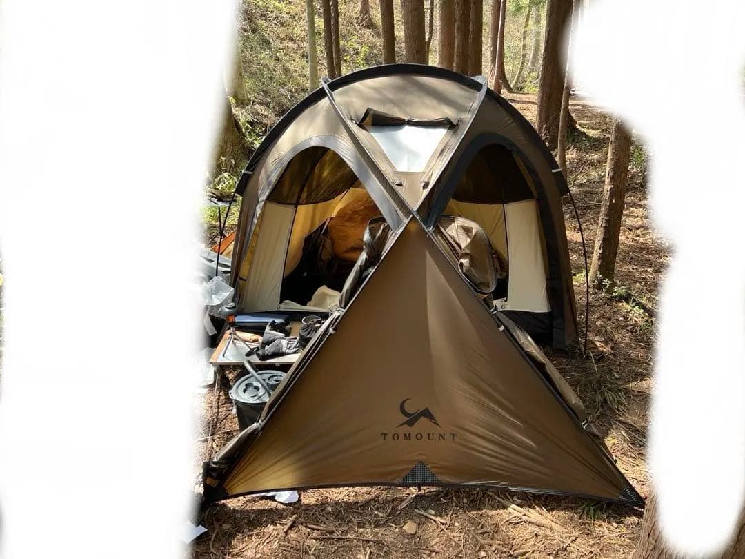 TOMOUNT ソロテント ドームテント 軽量テント 2ルームテント 登山