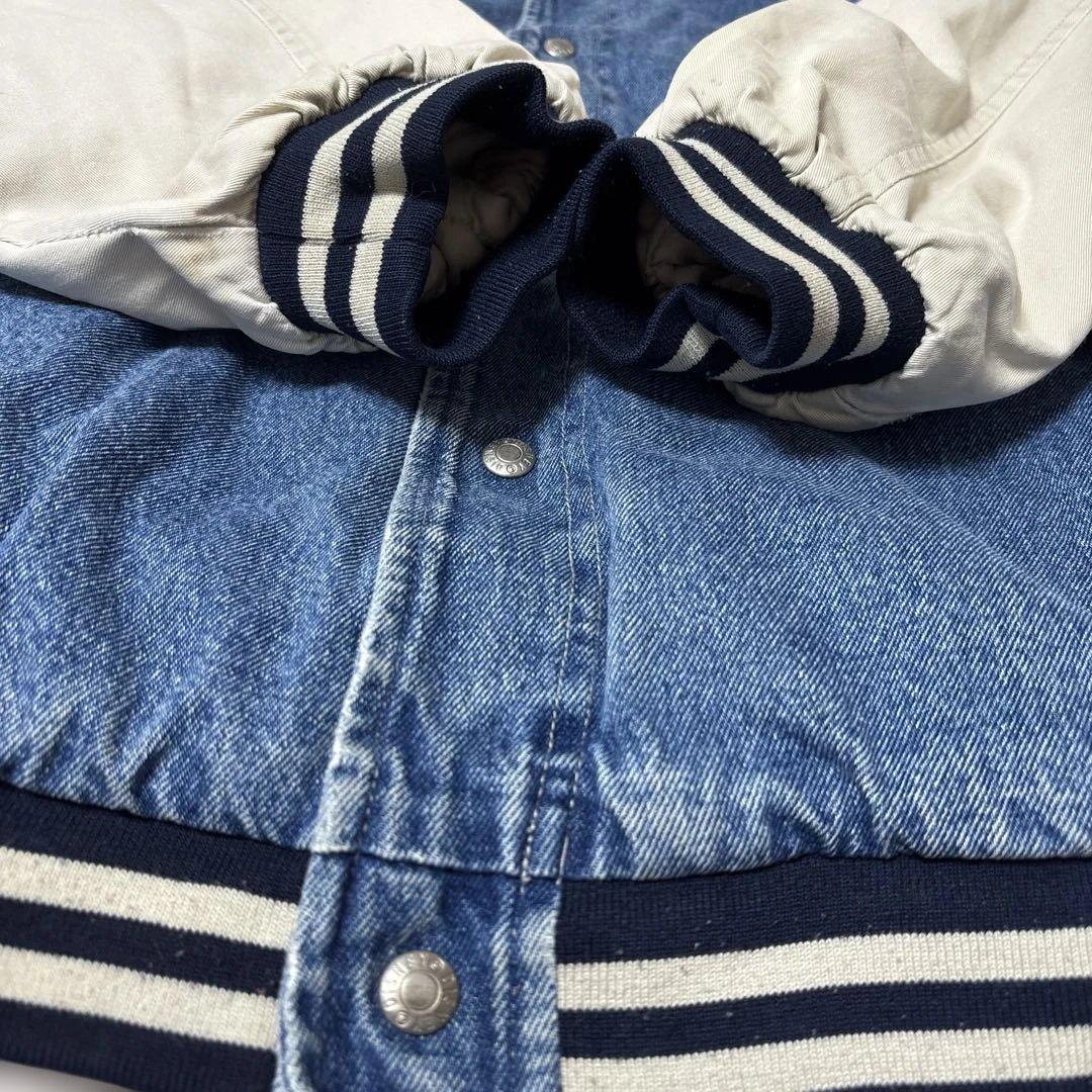 【サイズXXL 総刺繍】90s Disney くまのプーさん デニム スタジャン