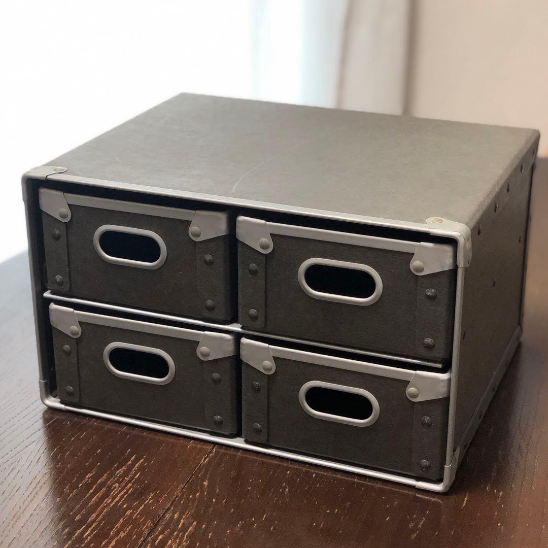 無印良品】 硬質パルプボックス 引き出し4個 収納ケース - メルカリ