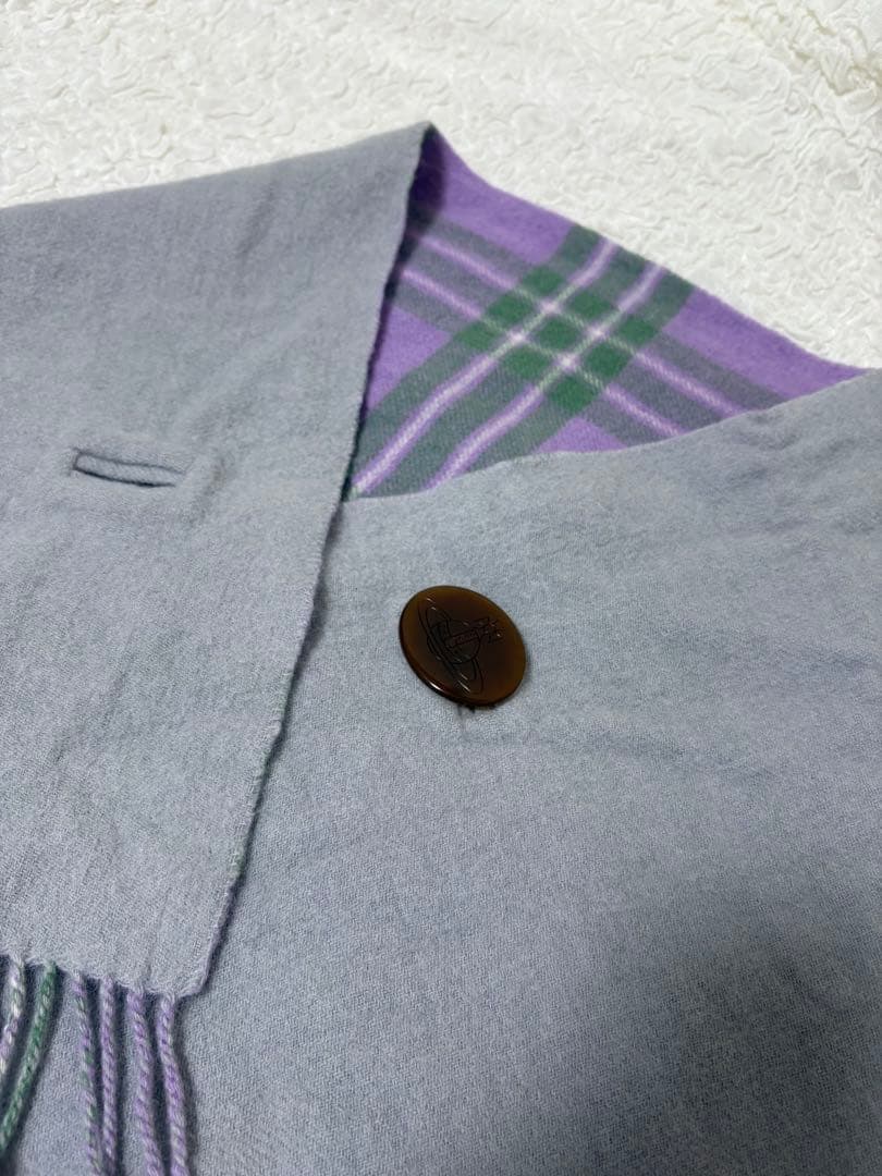 美品　ヴィヴィアンウエストウッド　ストール　マフラー　リバーシブル　チェック柄