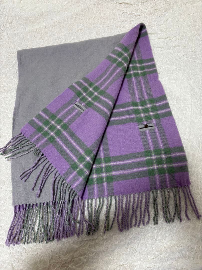 美品　ヴィヴィアンウエストウッド　ストール　マフラー　リバーシブル　チェック柄