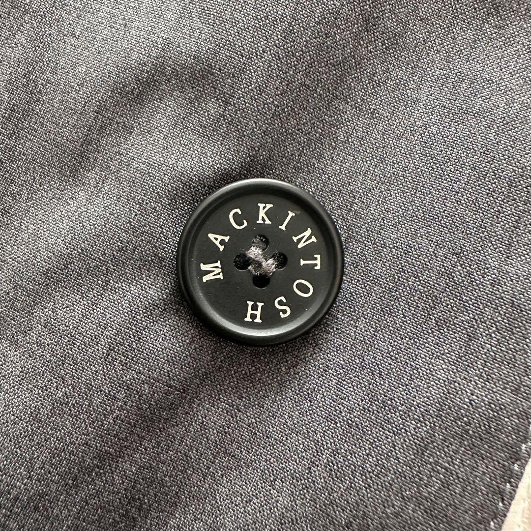 マッキントッシュ　ステンカラーコート　ロングコート　ウール　グレー